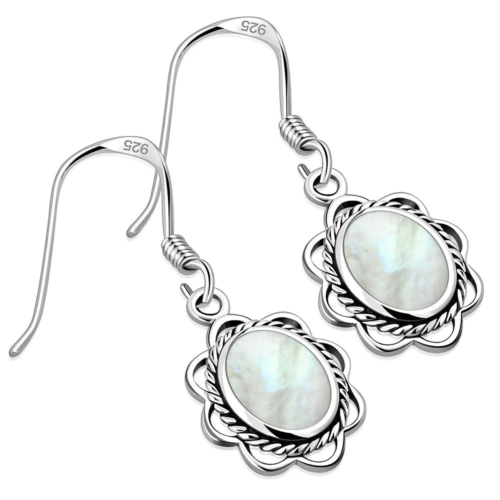 Mother of Pearl Sterling Silver Earrings
