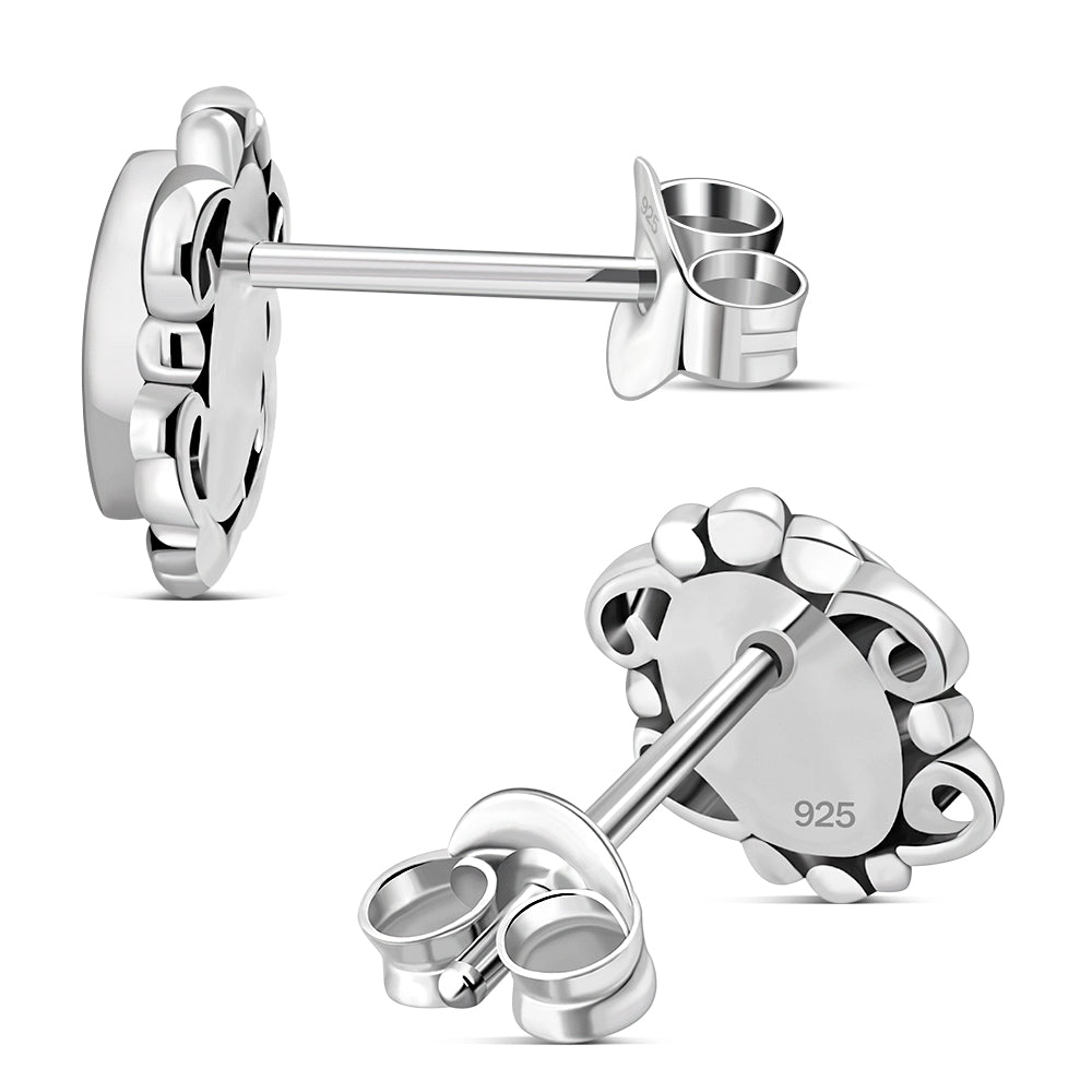 Mother of Pearl Sterling Silver Stud Earrings