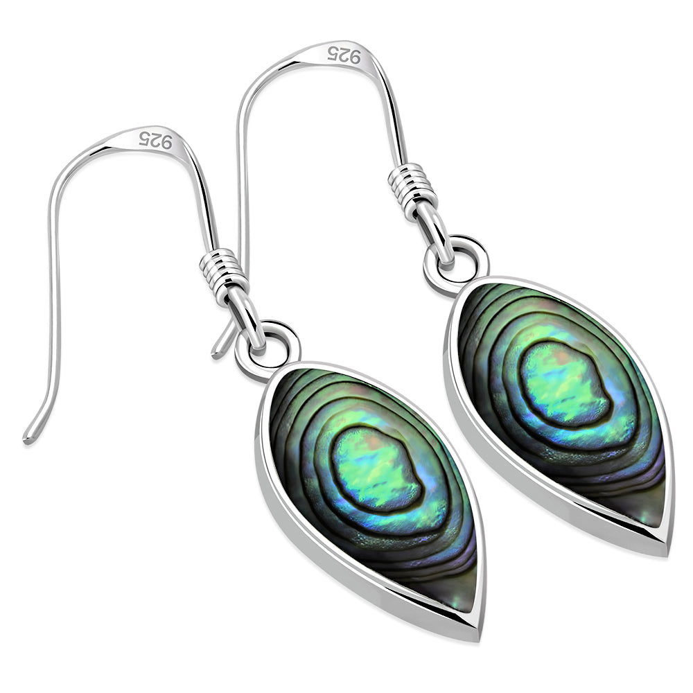 Abalone Shell Sterling Silver Earrings