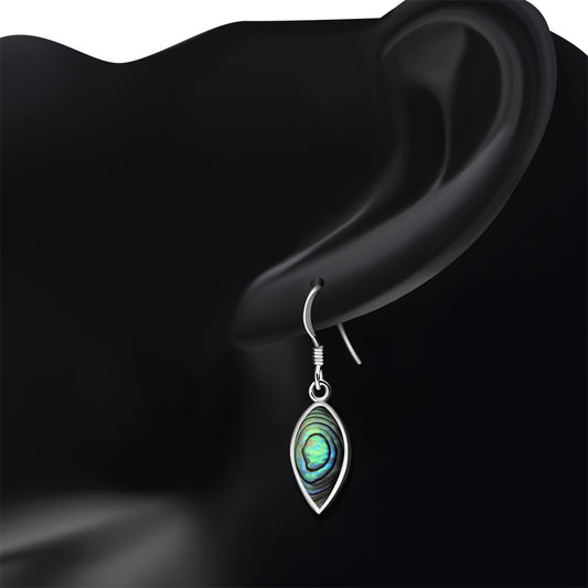 Abalone Shell Sterling Silver Earrings