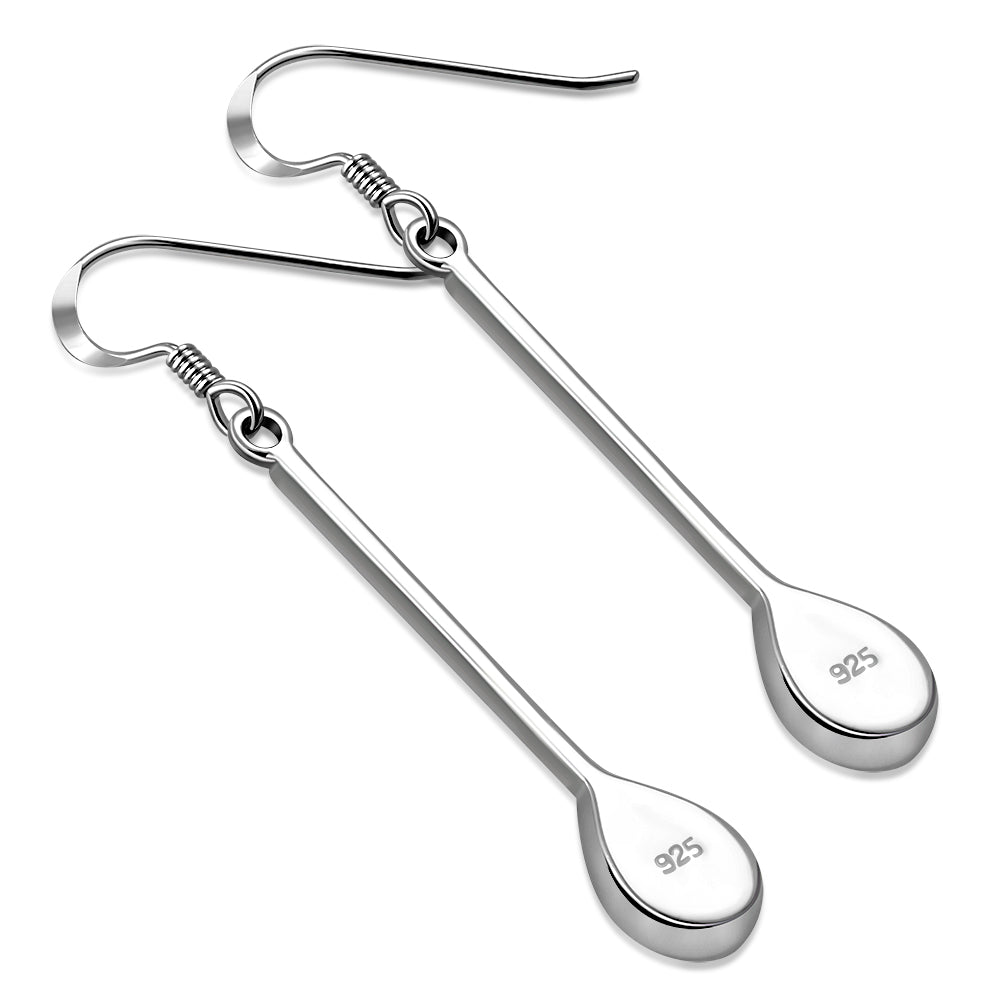 Turquoise Long Drop Sterling Silver Earrings