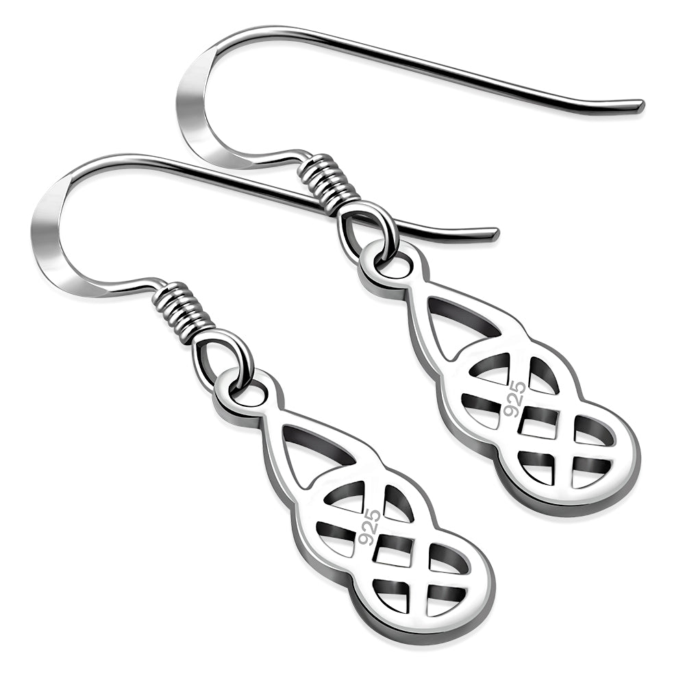 Small Celtic Knot Silver Earrings