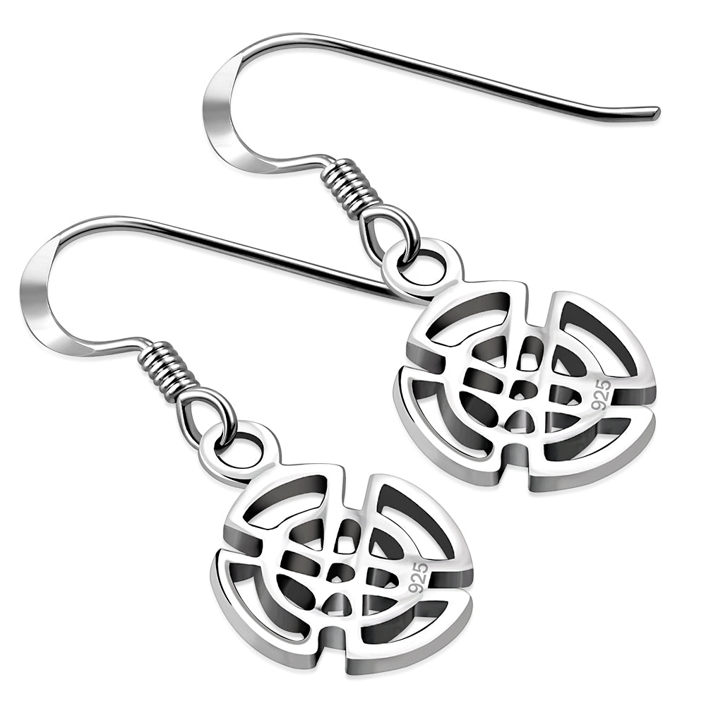 Celtic Knot Silver Earrings