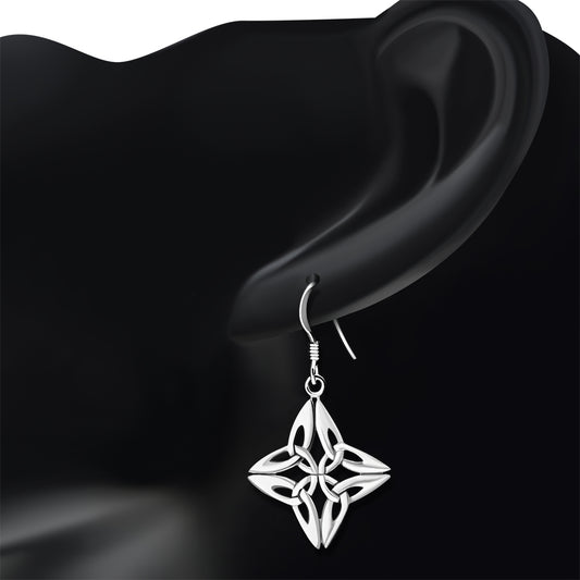 Sterling Silver Celtic Trinity Knot Earrings
