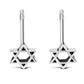Star Of David Jewish Judaica 925 Sterling Silver Stud Earrings
