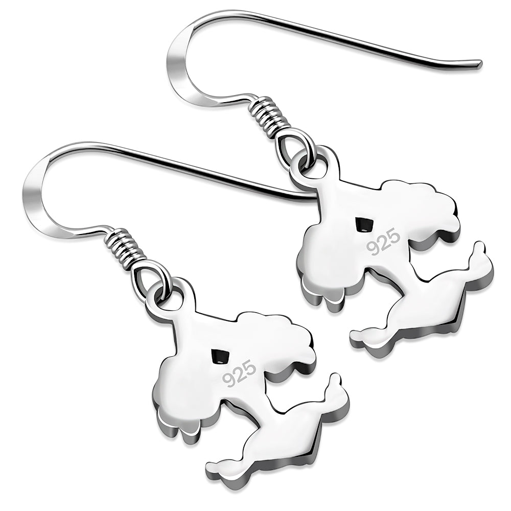 Tiny Celtic Knot tree of Life Silver Earrings