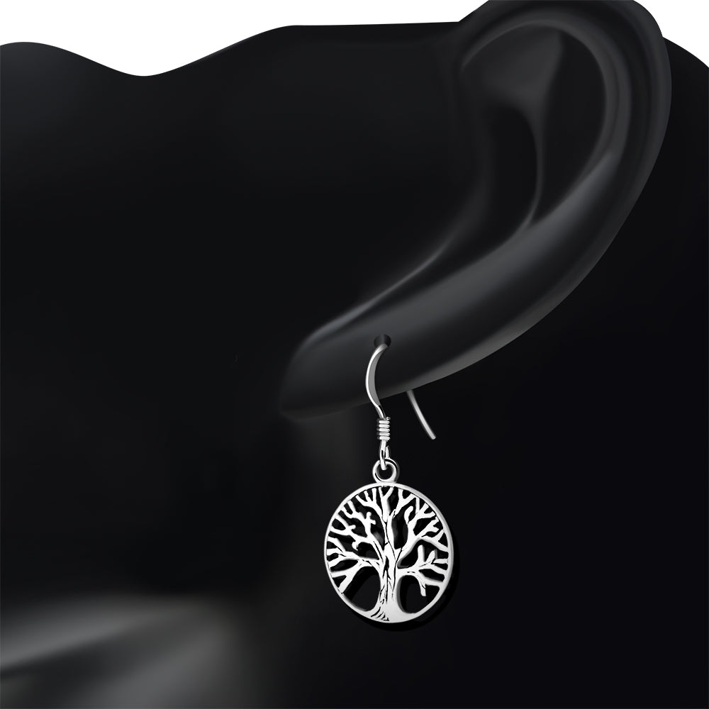 Tree of Life Silver Earrings
