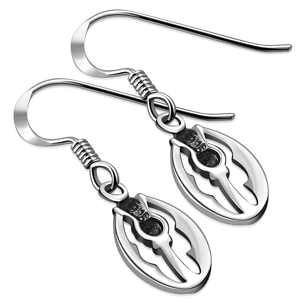 Scottish Thistle Sterling Silver Earrings