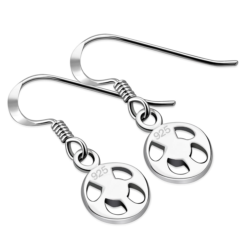 Scottish Thistle Sterling Silver Earrings