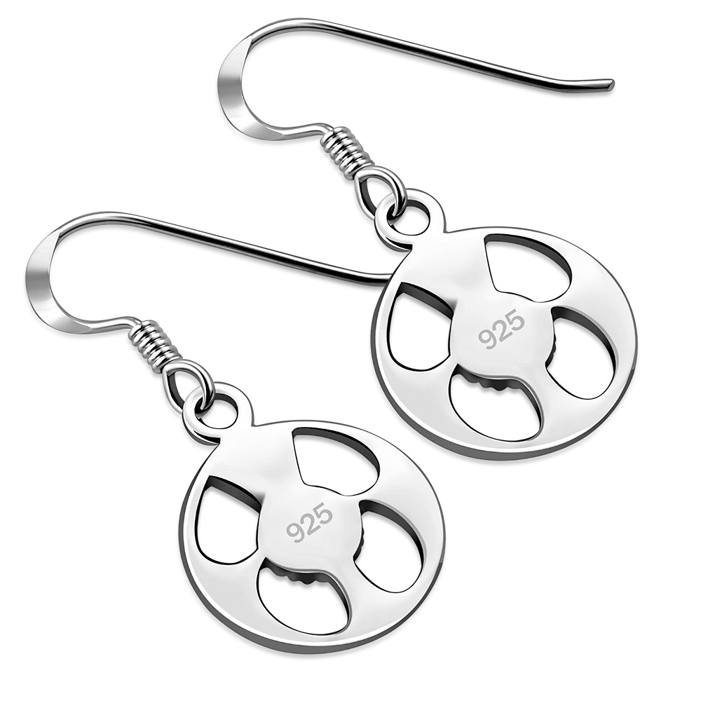 Scottish Thistle Sterling Silver Earrings