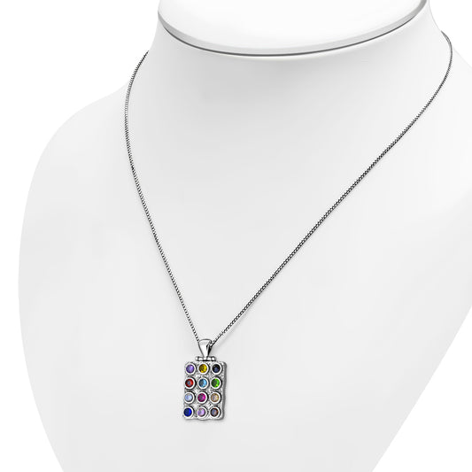 Large Hoshen Silver Pendant