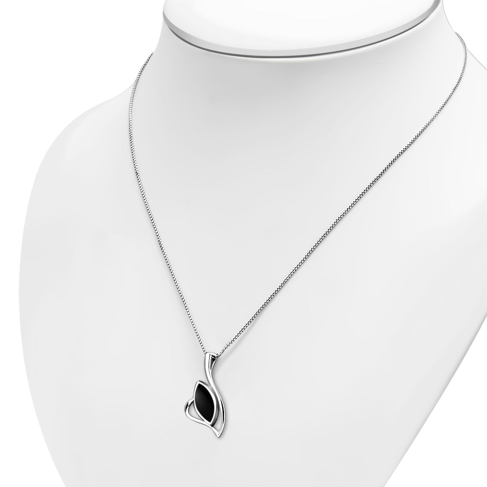 Black Onyx Sterling Silver Pendant