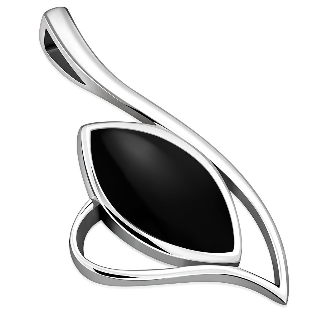 Black Onyx Sterling Silver Pendant