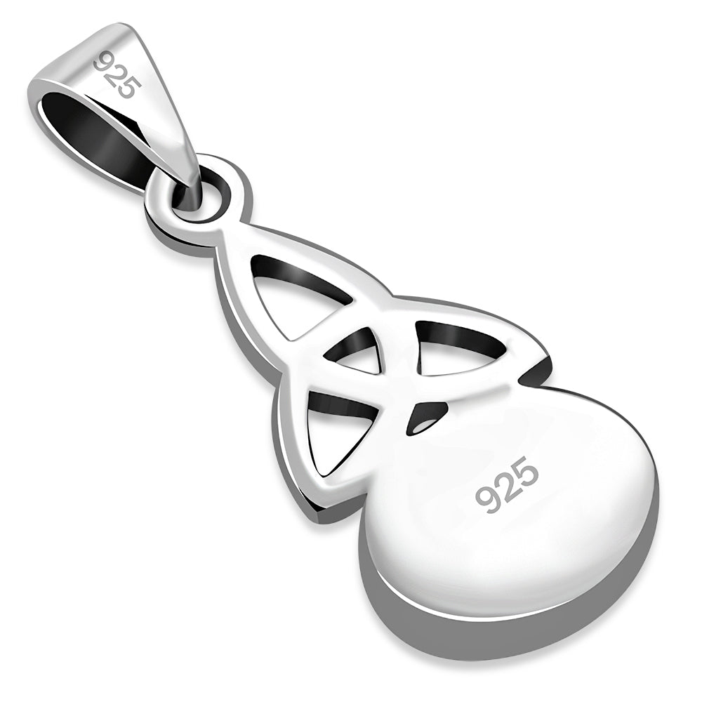 Abalone Shell Celtic Trinity Sterling Silver Pendant