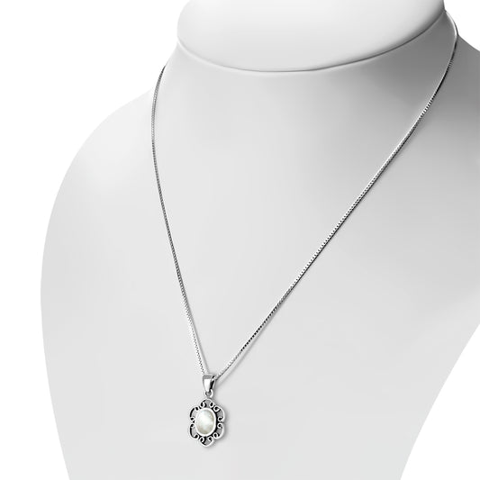 Mother of Pearl Sterling Silver Pendant