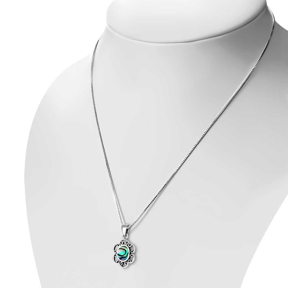 Abalone Shell Sterling Silver Pendant