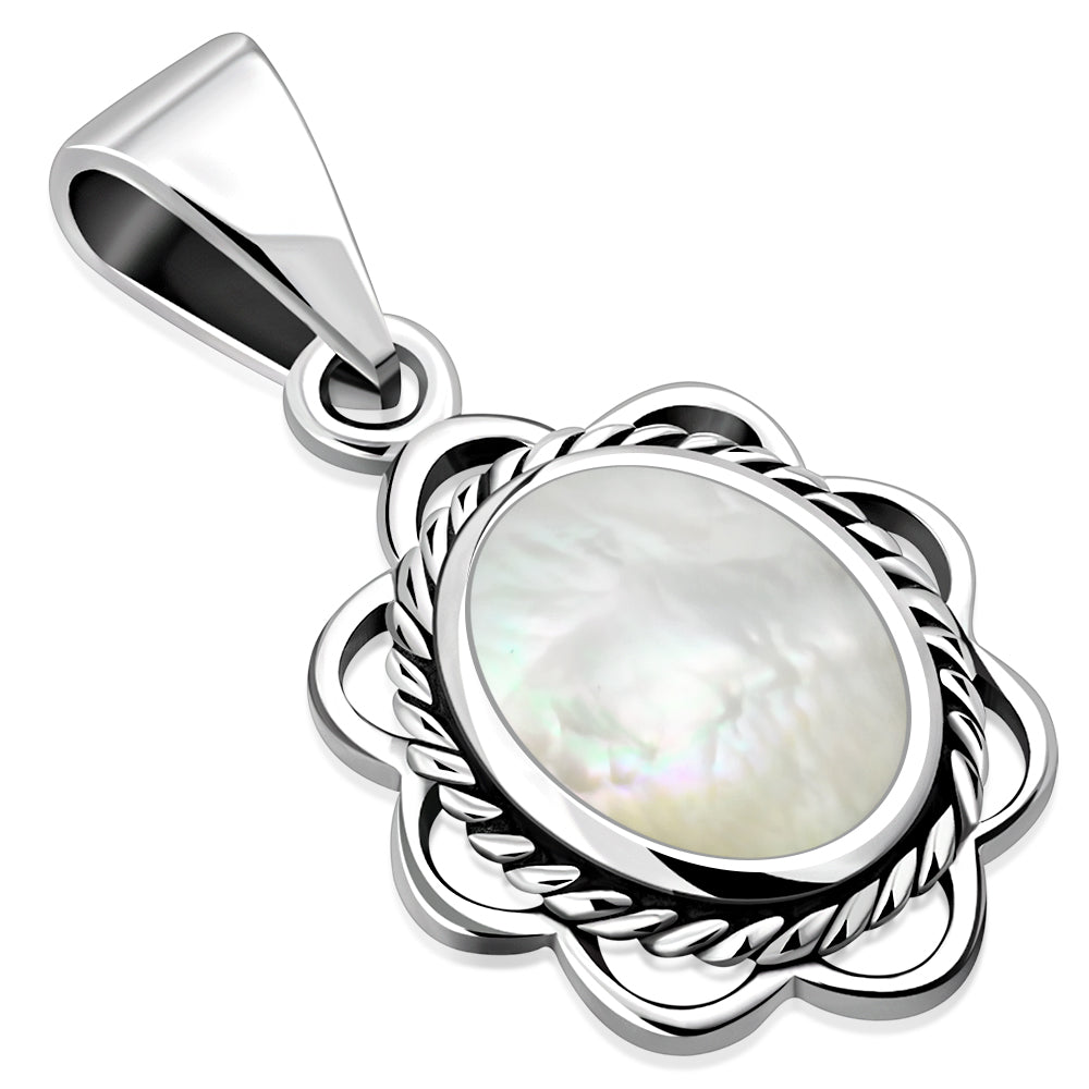 Mother of Pearl Sterling Silver Pendant