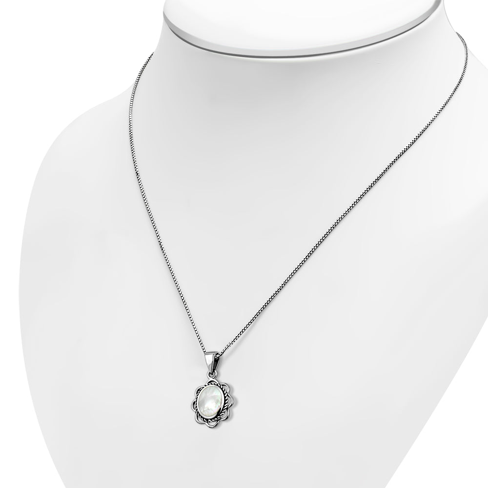 Mother of Pearl Sterling Silver Pendant