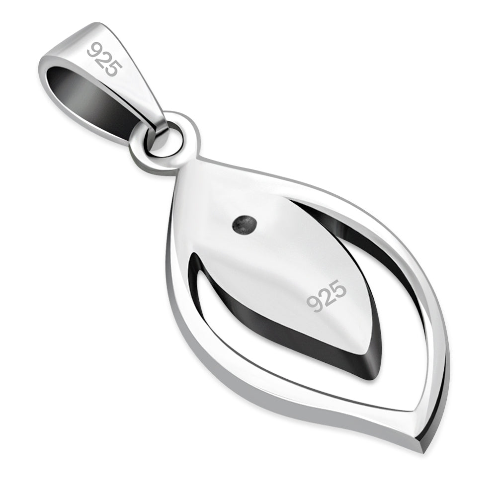 Mother of Pearl Drop Silver Pendant