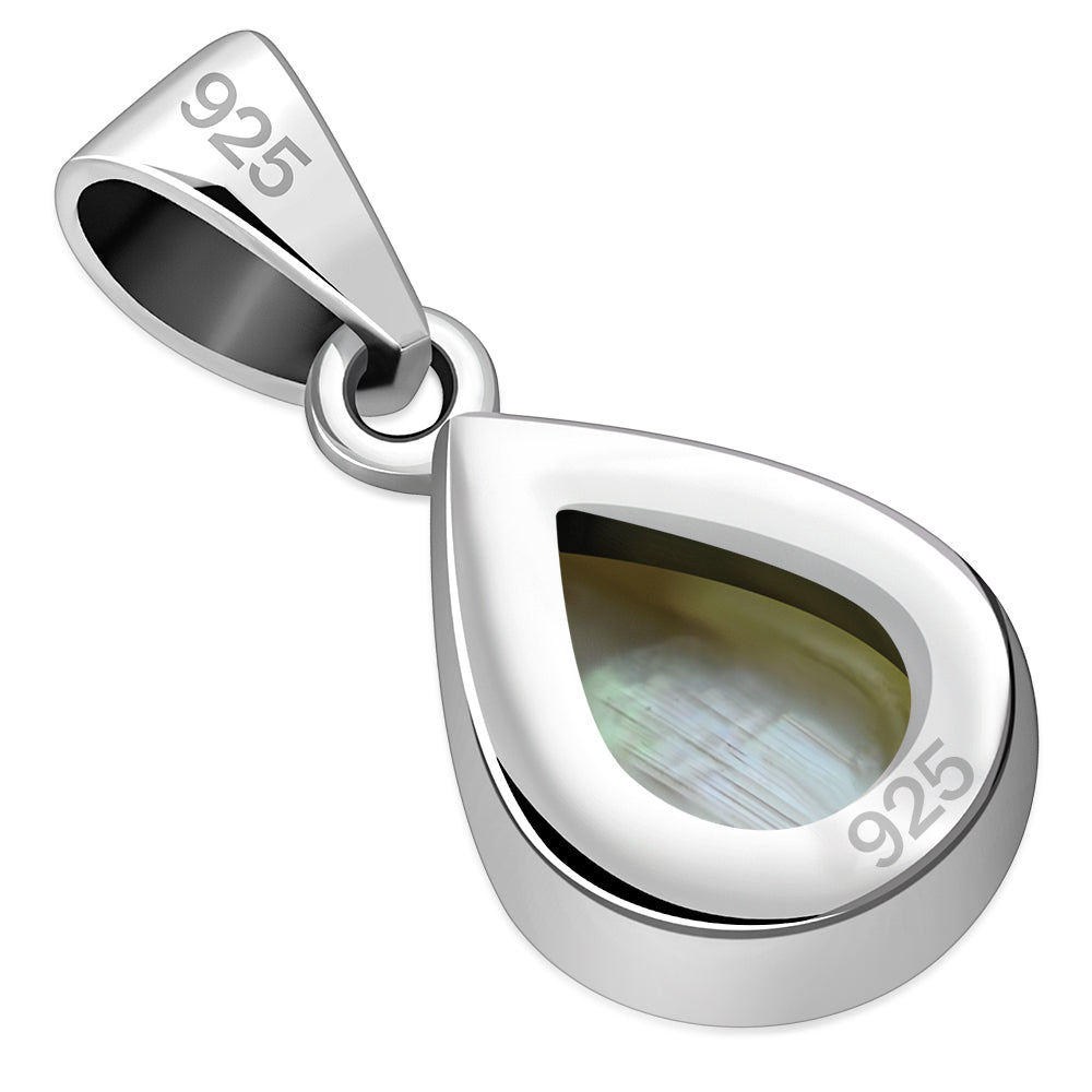 Mother of Pearl Sterling Silver Drop Pendant