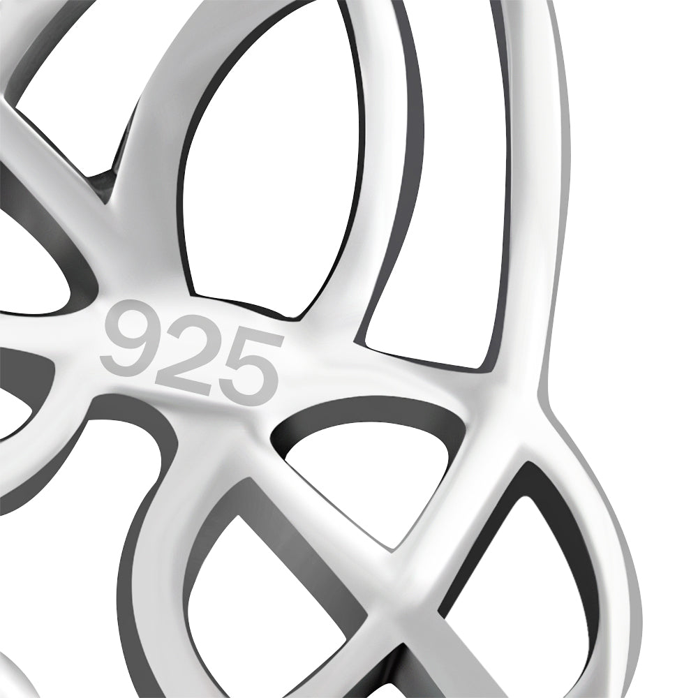 Celtic Trinity Plain Silver Pendant