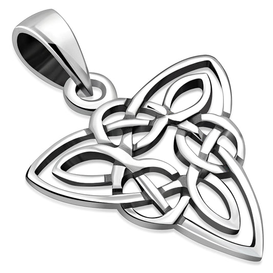 Celtic Trinity Plain Silver Pendant
