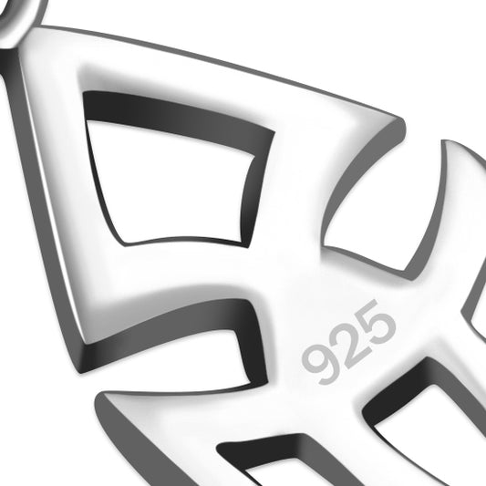 Tiny Silver Celtic Trinity Pendant