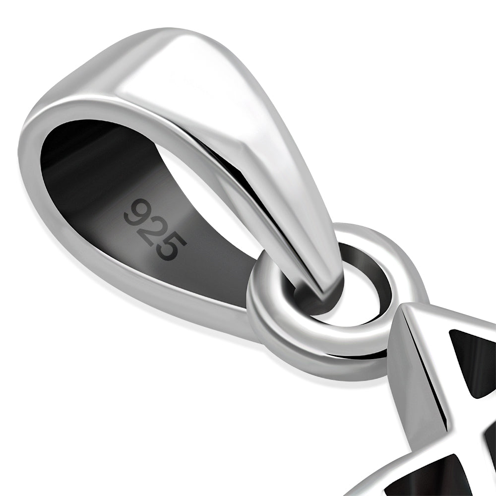 Tiny Plain Silver Star of David Pendant
