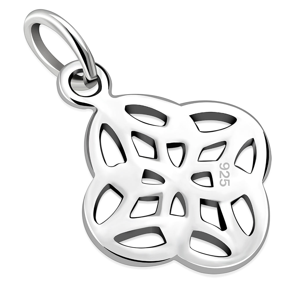 Tiny Celtic Knot Solid Silver Pendant