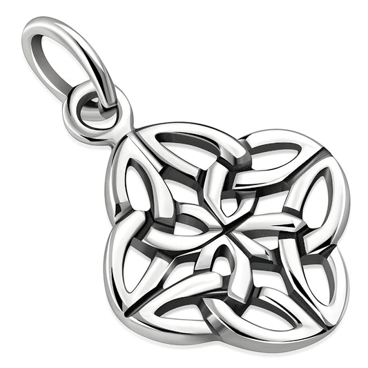 Tiny Celtic Knot Solid Silver Pendant