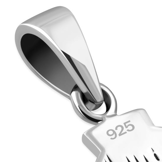 Small Celtic Cross Silver Pendant