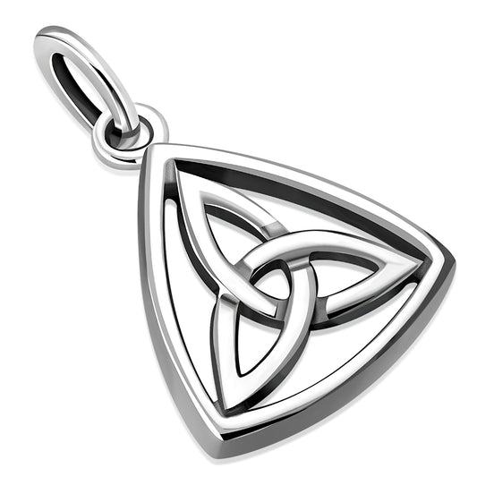 Solid Silver Trinity Knot Celtic Pendant