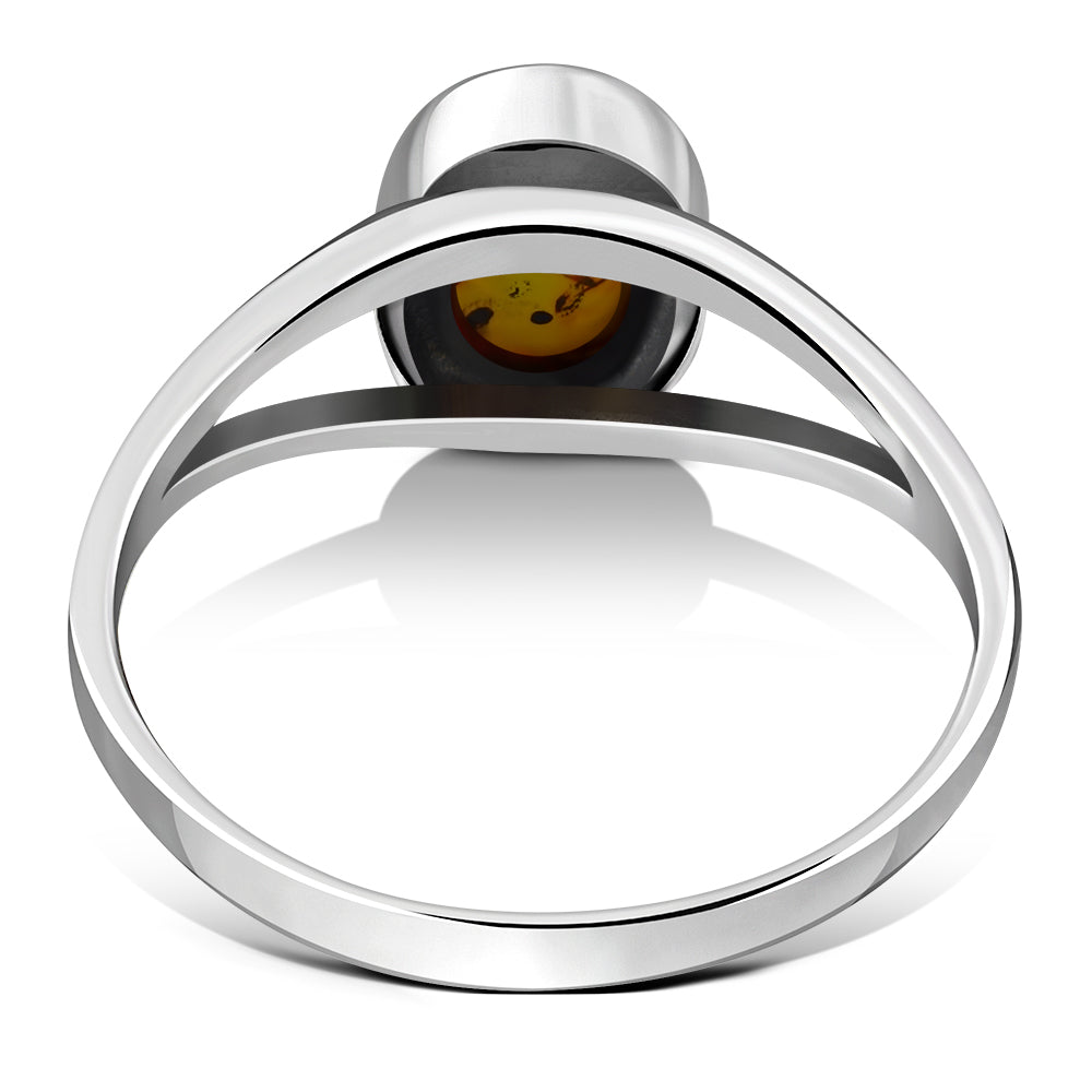 Baltic Amber Sterling Silver Ring
