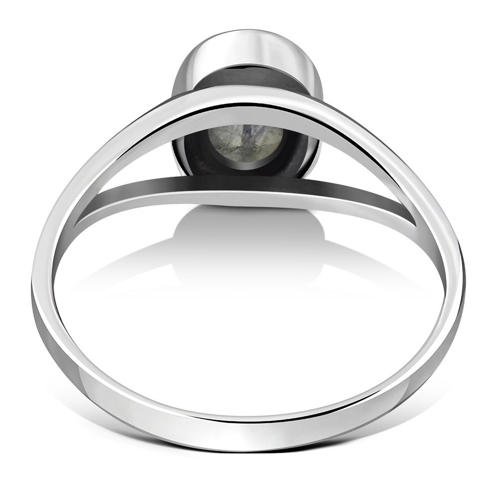 Rainbow Moonstone Sterling Silver Ring