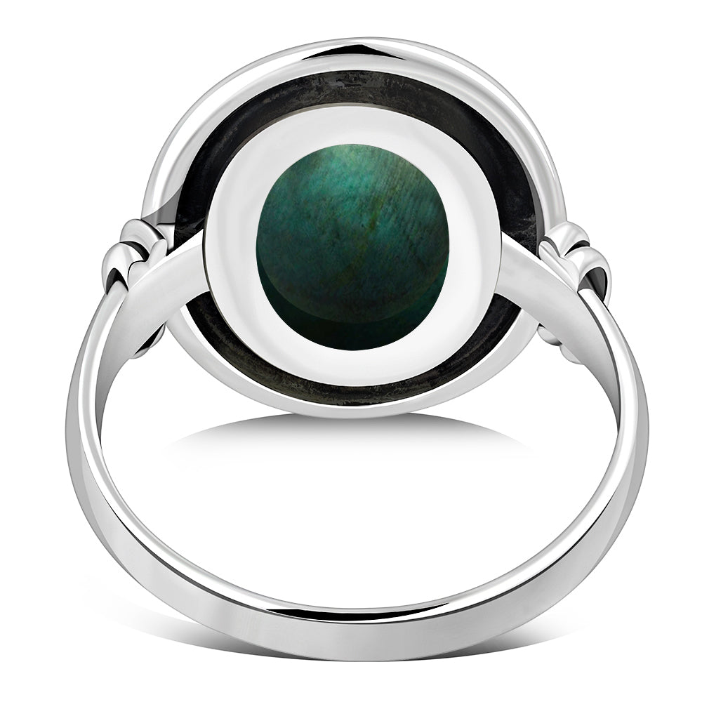 Turquoise Ethnic Style Silver Ring