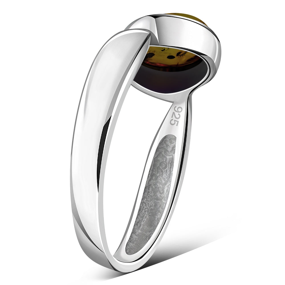 Baltic Amber Sterling Silver Ring