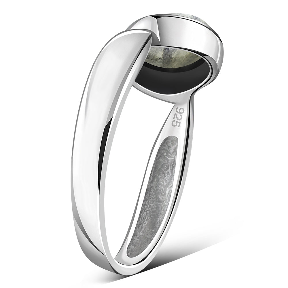 Rainbow Moonstone Sterling Silver Ring