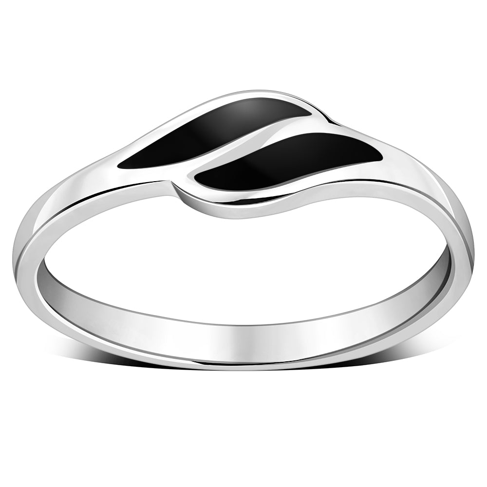 Black Onyx Silver Ring
