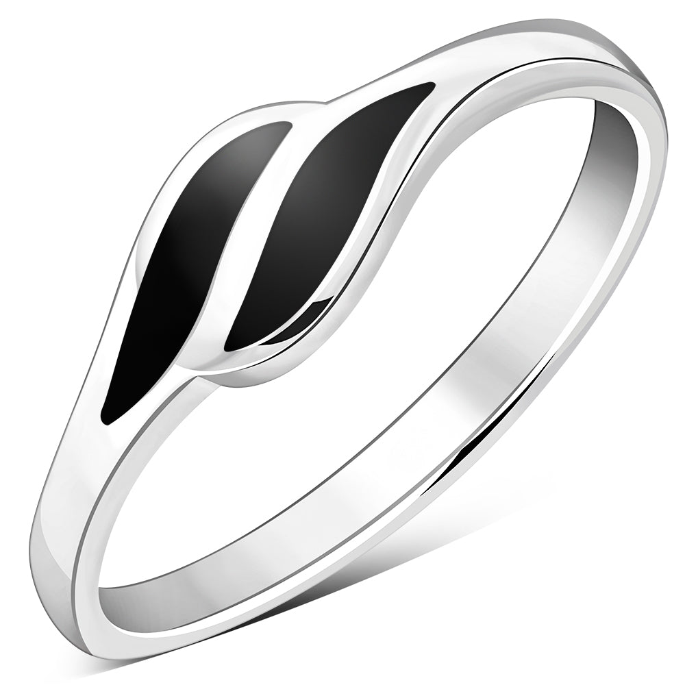 Black Onyx Silver Ring