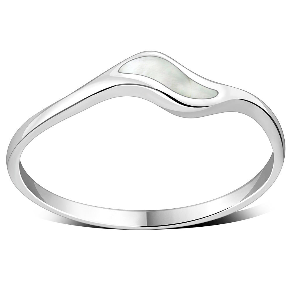Mother of Pearl Silver Ring