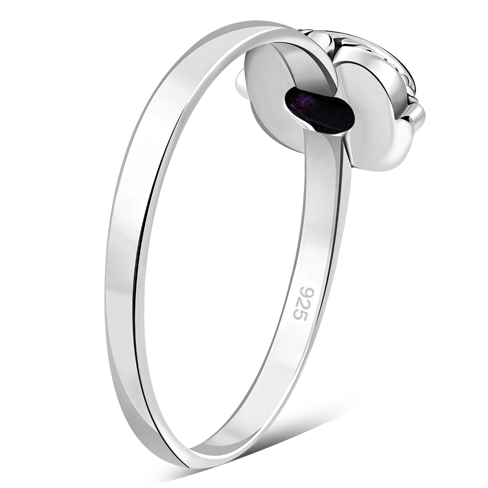 Amethyst Stone Sterling Silver Ring