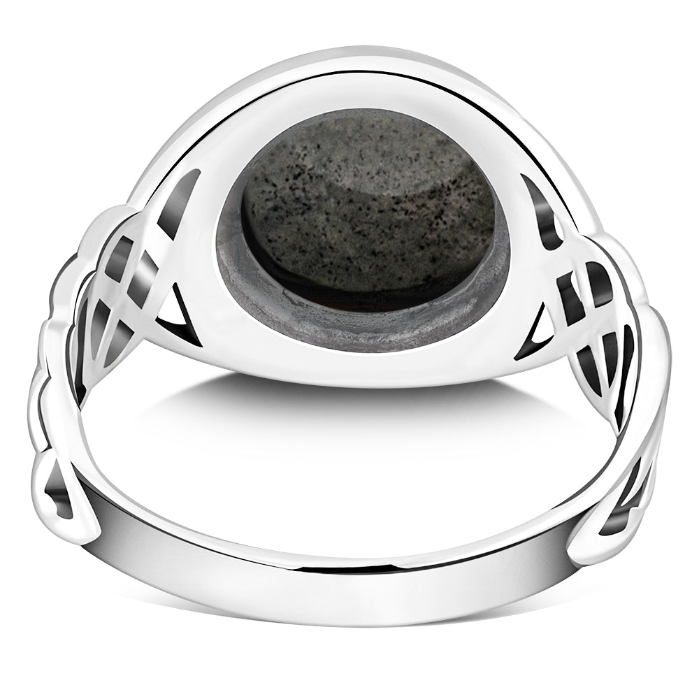 Labradorite Stone Celtic Silver Ring