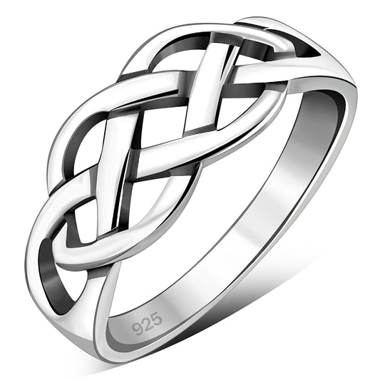 Plain Celtic Knot Silver Ring