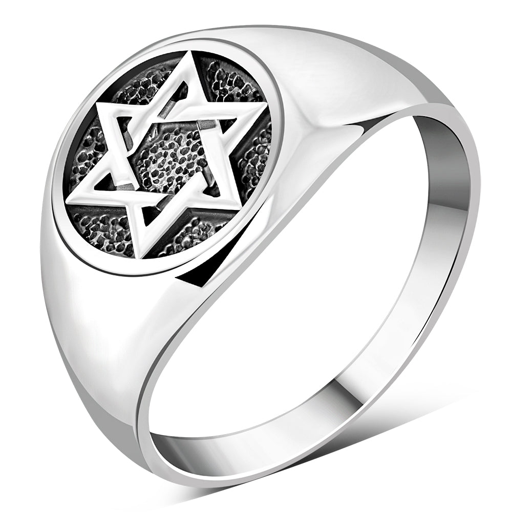 Star of David Silver Ring