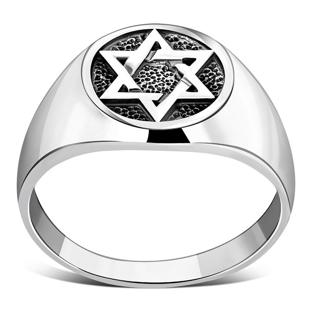 Star of David Silver Ring
