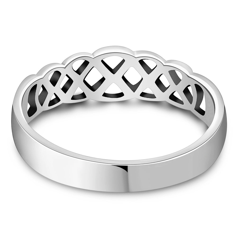 Plain Celtic Knot Silver Ring