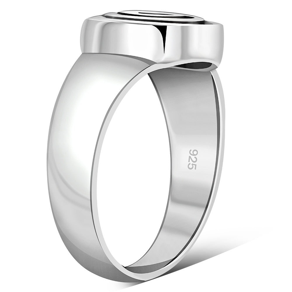 Plain Solid Silver Spiral Ring