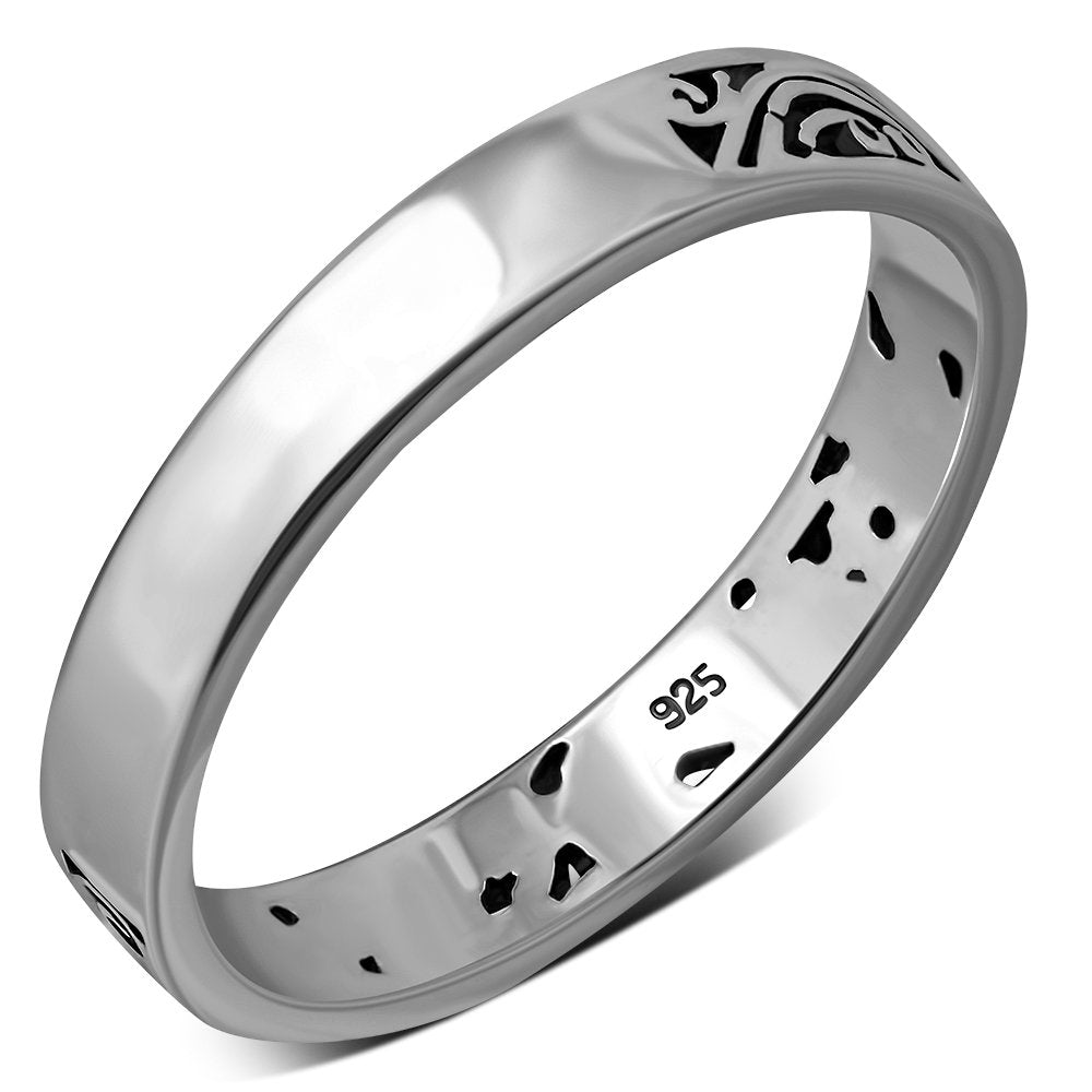Plain Silver Band Ring