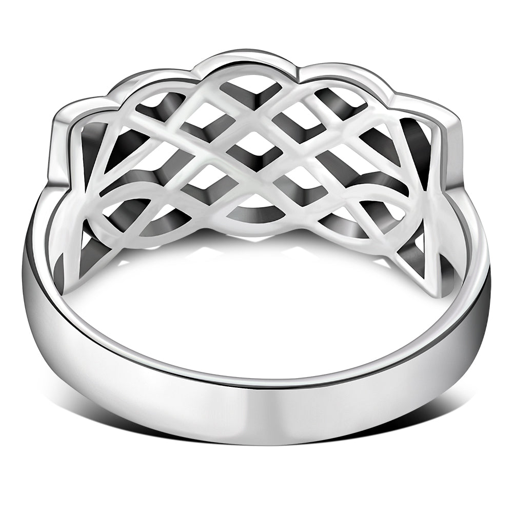 Plain Celtic Knot Silver Ring