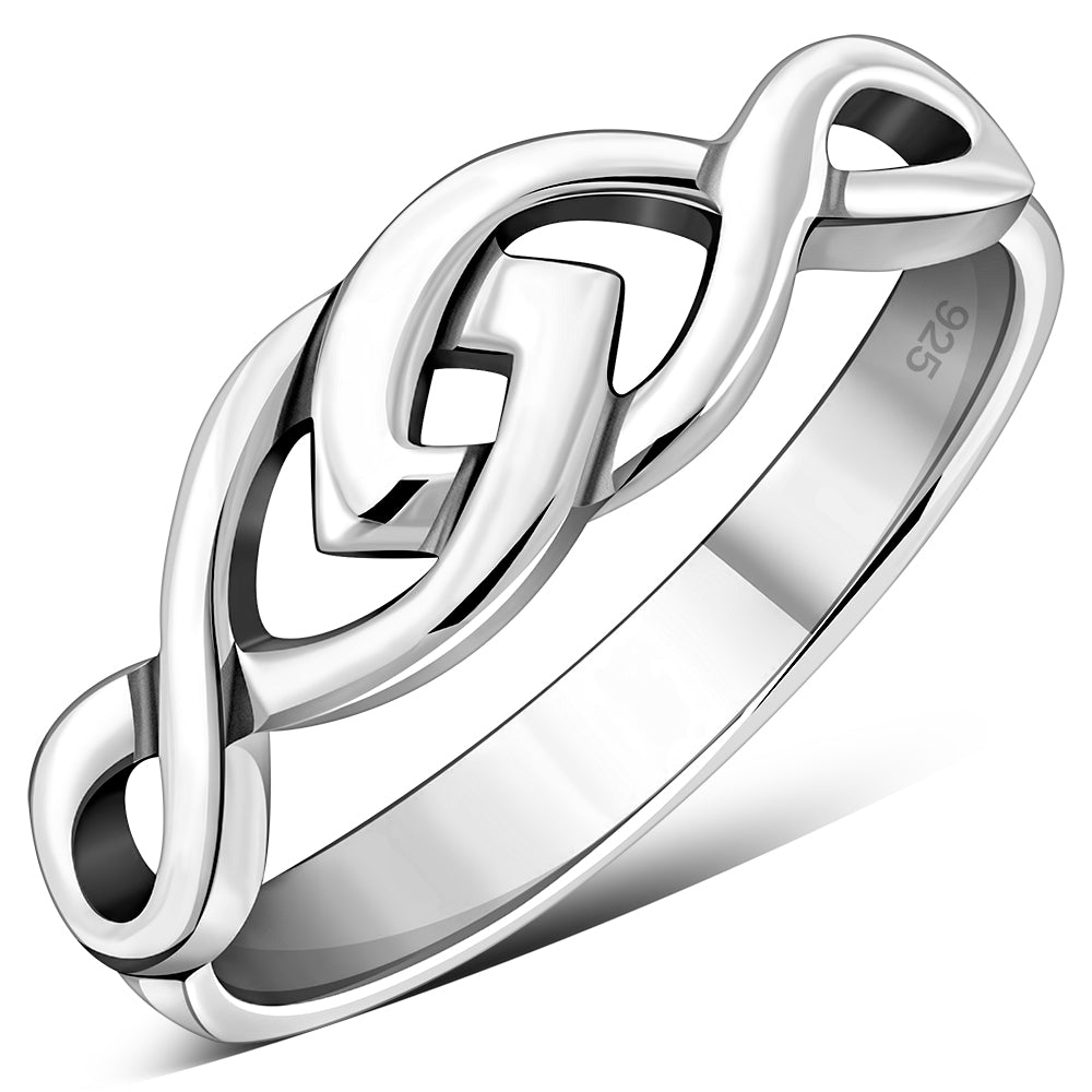 Plain Celtic Knot Silver Ring